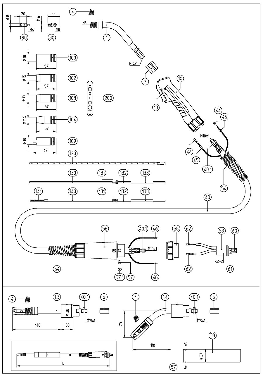 Torch details spare